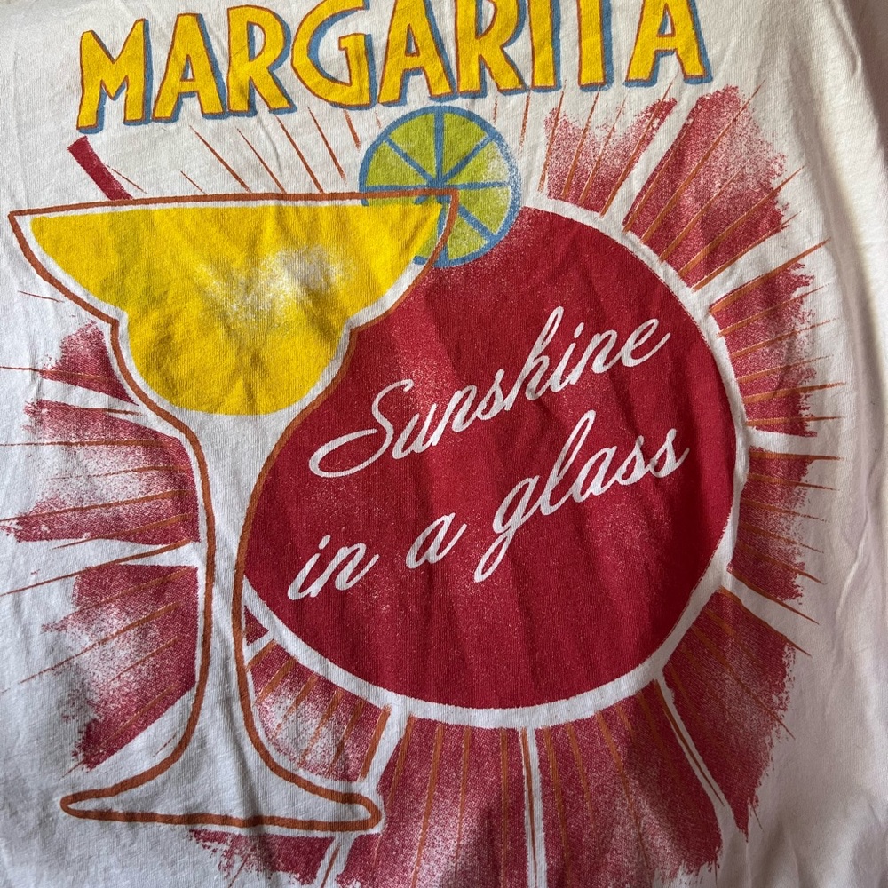 Project Social T White 'Margarita - Sunshine in a Glass' Graphic Tee - Picture 3 of 4
